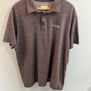 Columbia Omni-Wick brown L polo